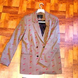 Scotch & soda classic double breast  blazer set shooting star print